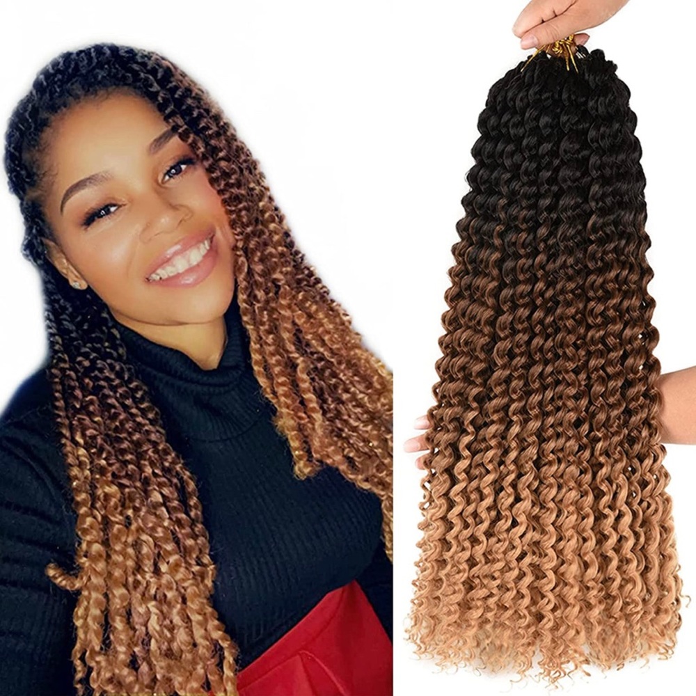 🆕 Ombré Passion Twist Water Wave Crochet 18 inches